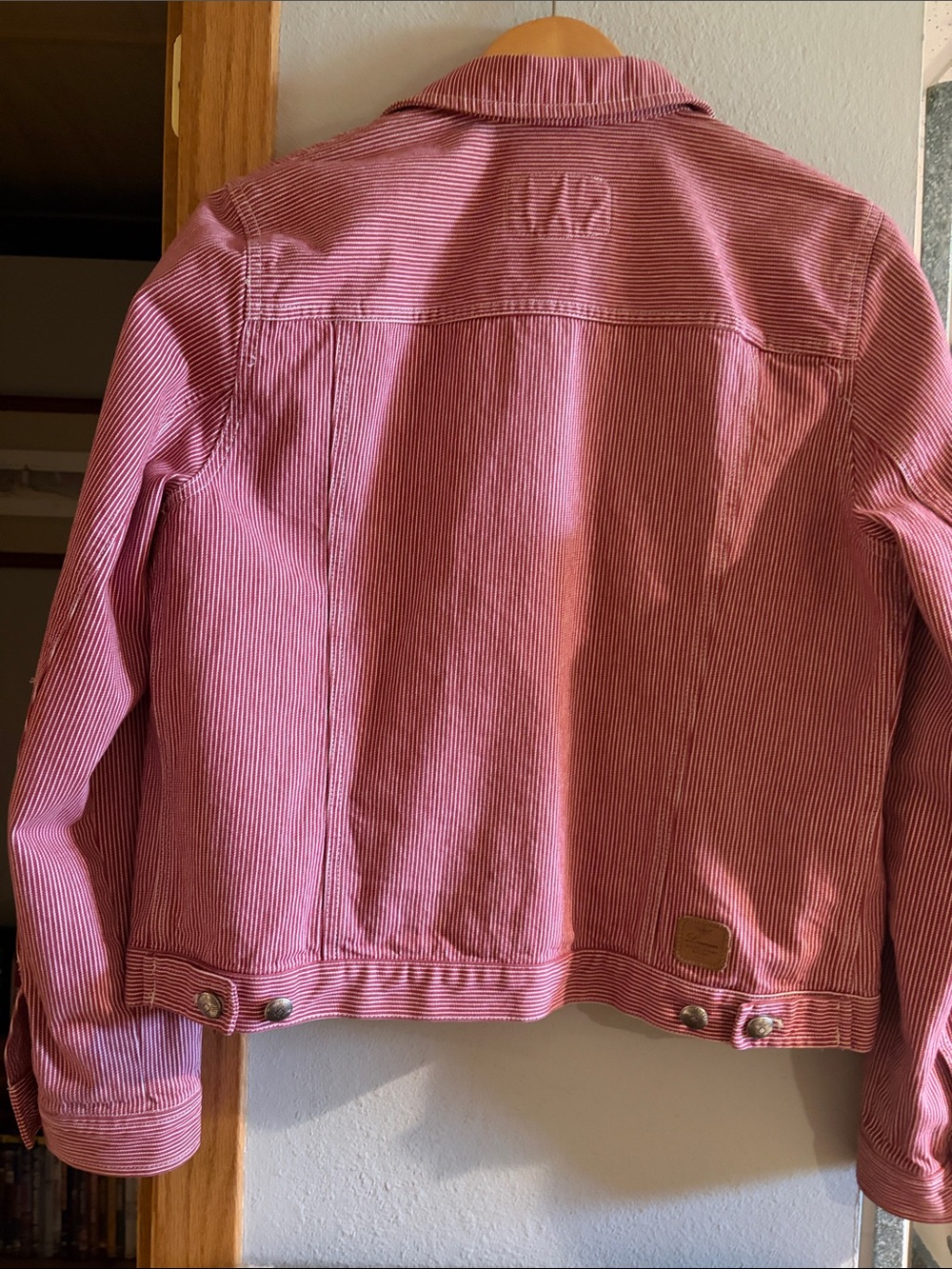 Ralph Lauren red Striped denim Jean Jacket - Picture 3 of 5